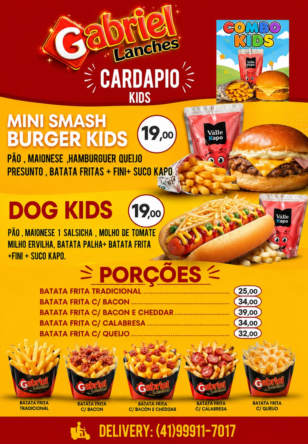 Kids & Porções